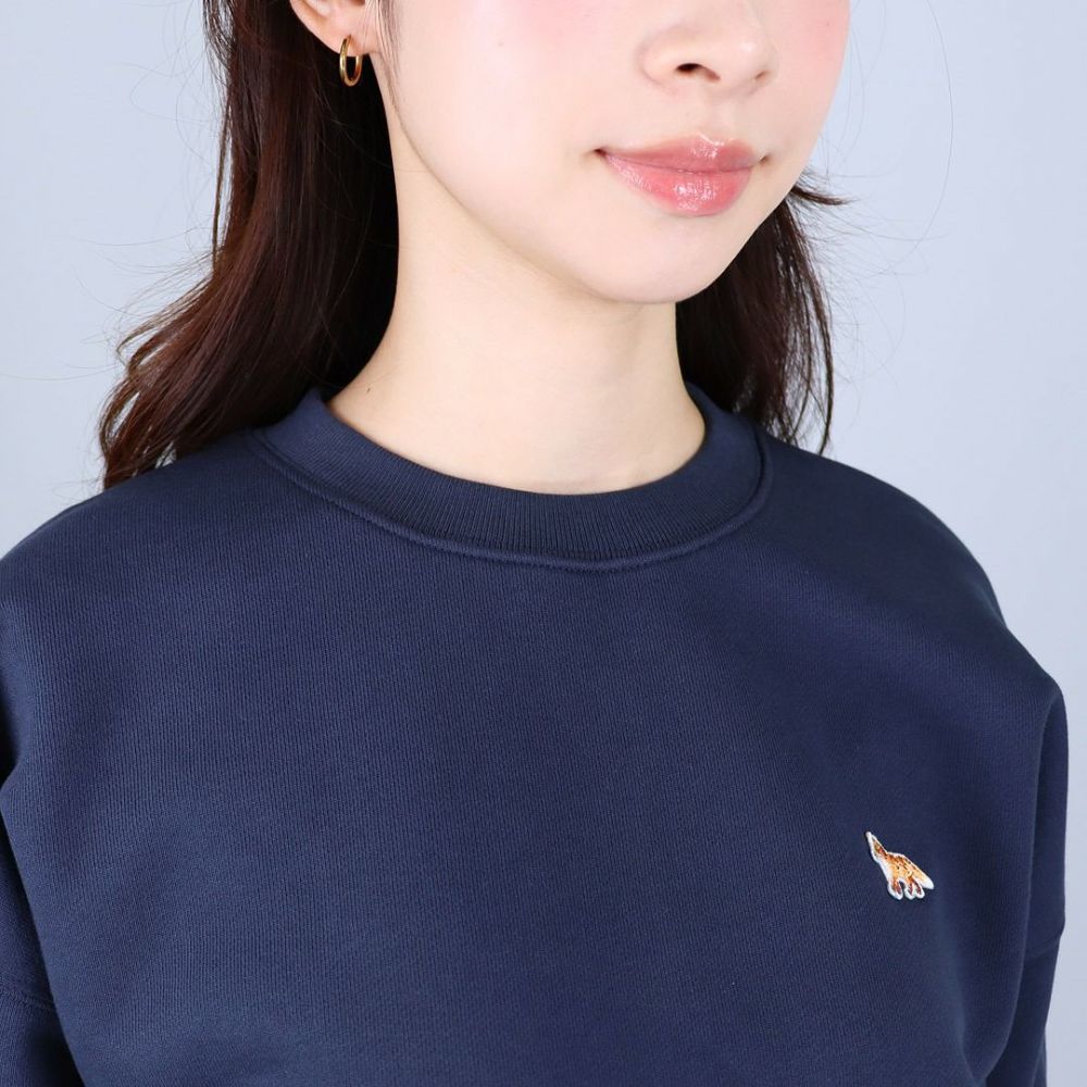 メゾンキツネ MAISON KITSUNE レディース スウェットトレーナー スウェットシャツ ベイビー フォックス コンフォート スウェットシャツ PW00307KM0341 0413 CLASSIC NAVY