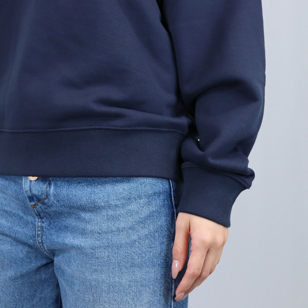 メゾンキツネ MAISON KITSUNE レディース スウェットトレーナー スウェットシャツ ベイビー フォックス コンフォート スウェットシャツ PW00307KM0341 0413 CLASSIC NAVY