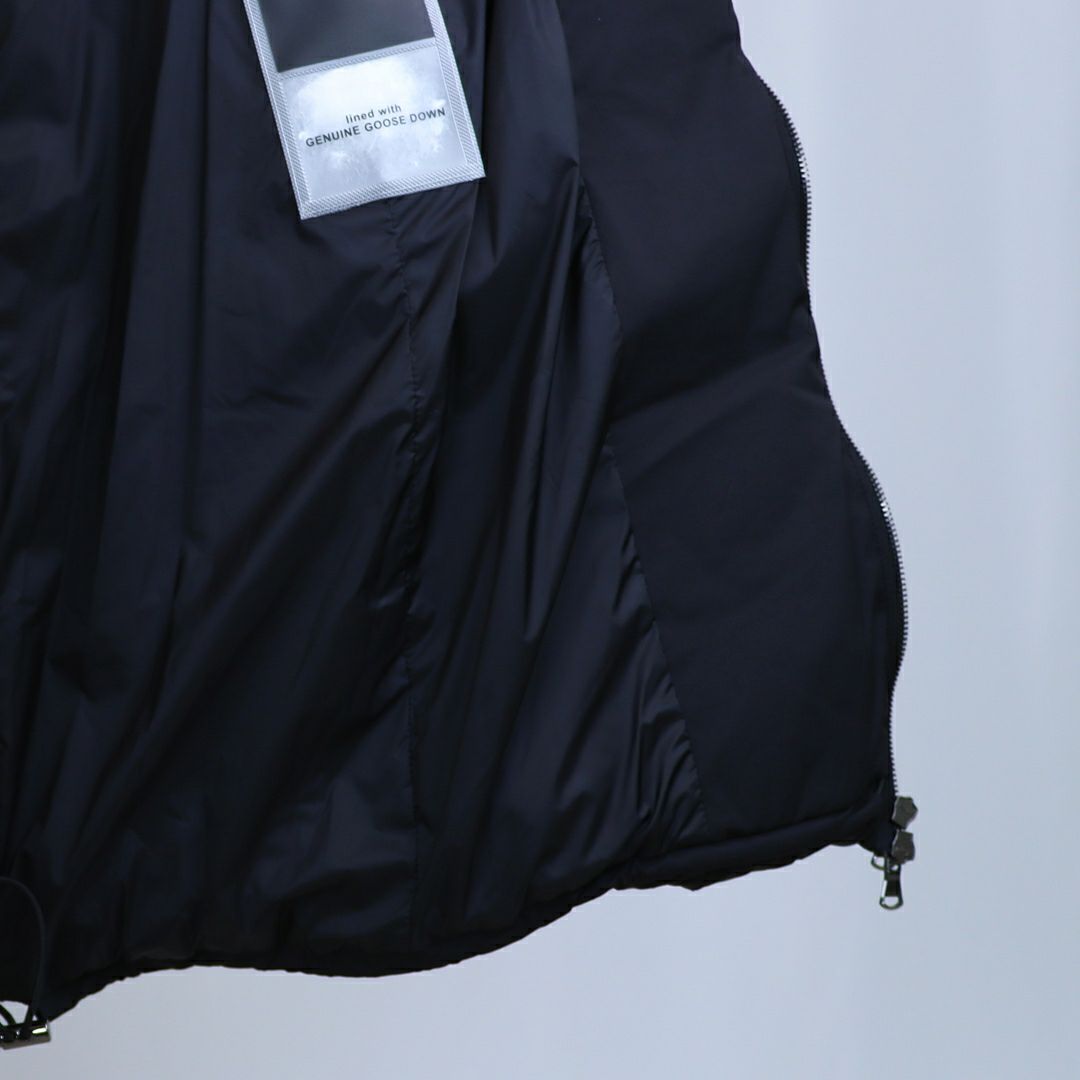 タトラス TATRAS レディース ロングダウン ダウンジャケット ファー ブロックステッチ ジップアップ フーディ― GANO ガノ LJXA0016013588 BLACK