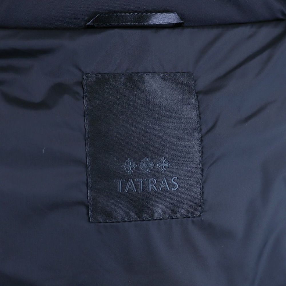 タトラス TATRAS レディース ロングダウン ダウンジャケット ファー ブロックステッチ ジップアップ フーディ― GANO ガノ LJXA0016013588 BLACK