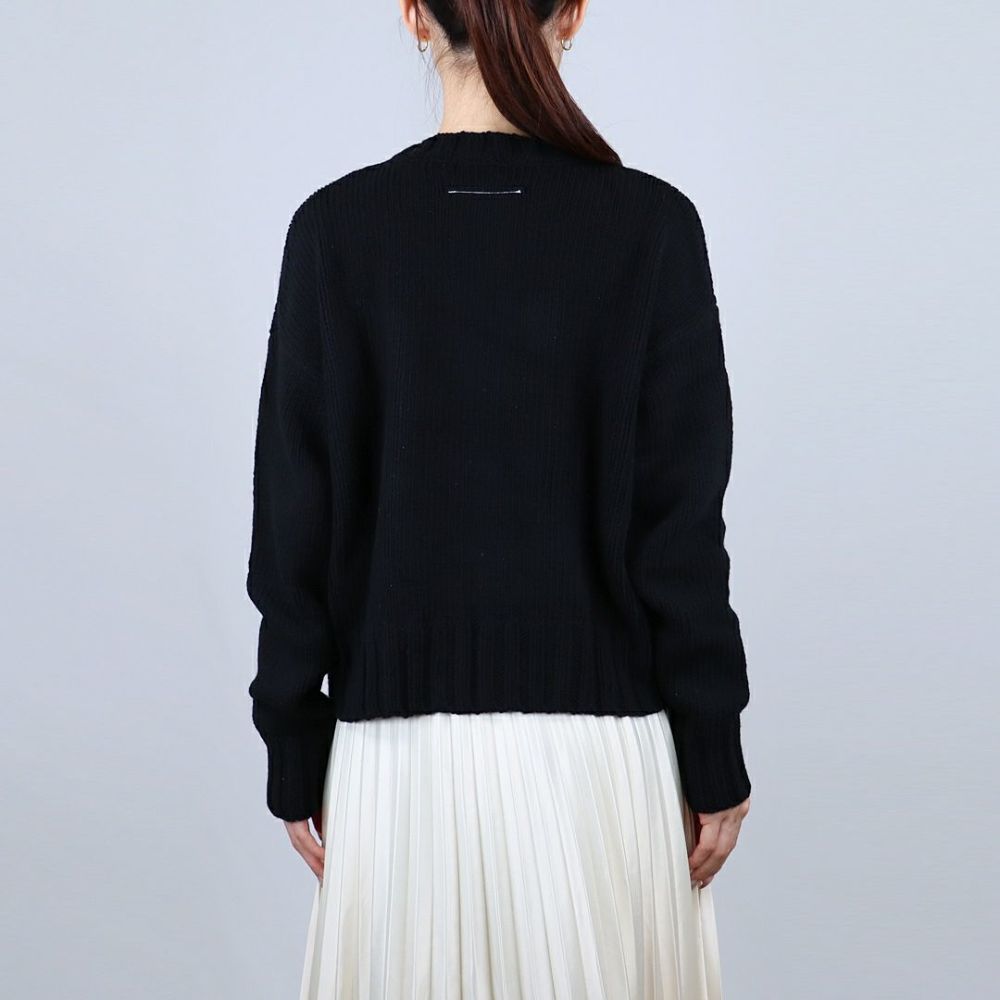 エムエムシックス メゾンマルジェラ MM6 MAISON MARGIELA キッズセーター レディースセーター ロゴニット MM6K49U-M60882