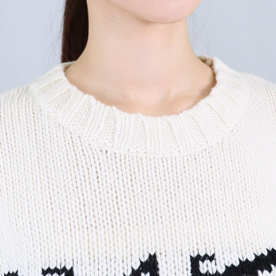 エムエムシックス メゾンマルジェラ MM6 MAISON MARGIELA キッズセーター レディースセーター ロゴニット MM6K49U-M60882