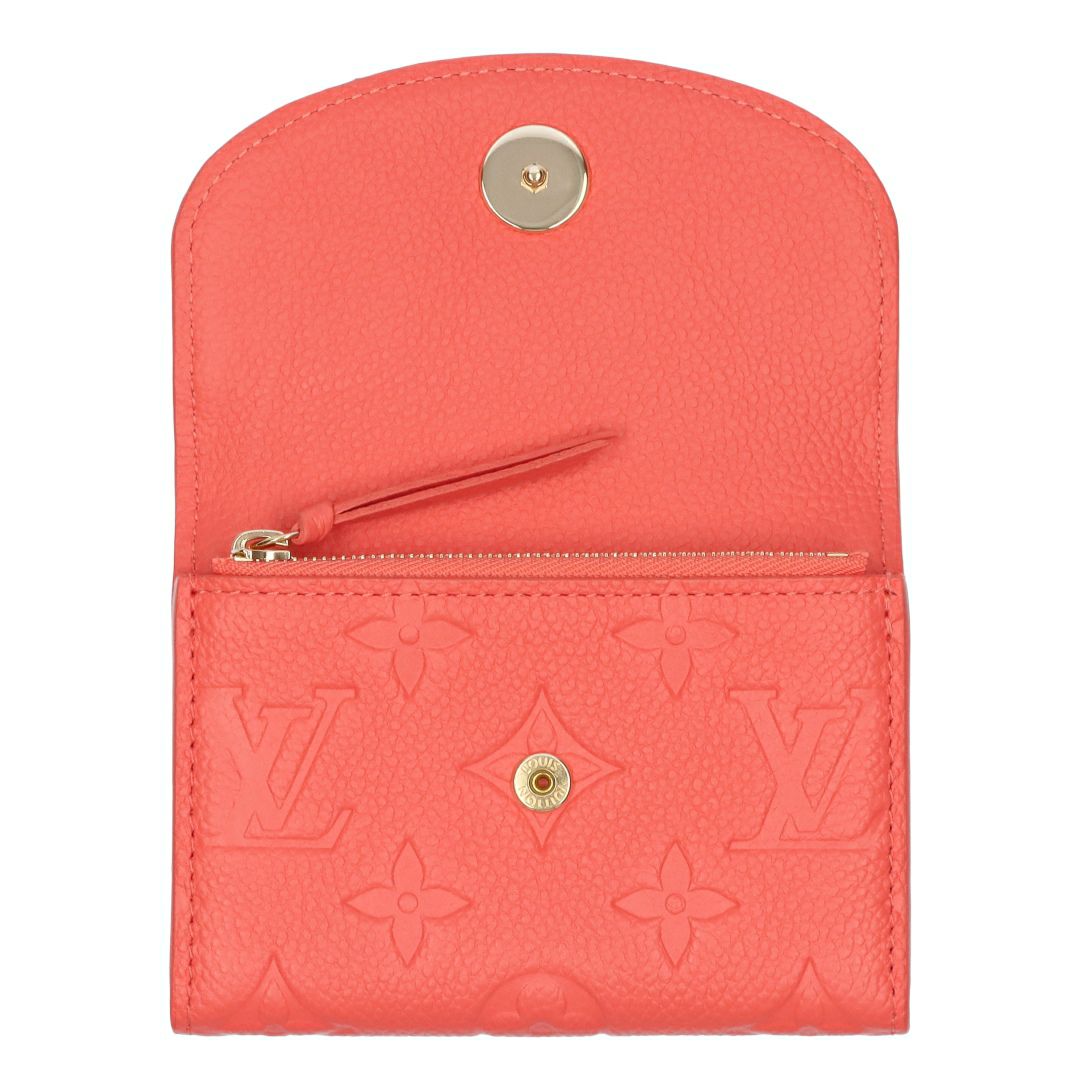 ルイヴィトン LOUIS VUITTON コインケース 小銭入れ ミニウォレット２つ折財布 アンプラント M14508 ポルトモネ・ロザリ スウィートコーラル