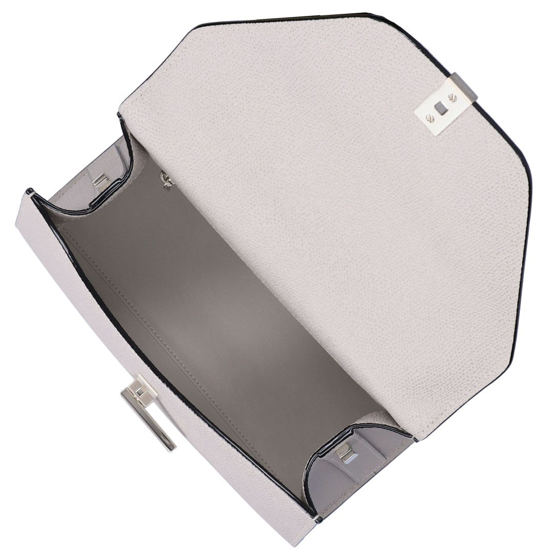 ヴァレクストラ VALEXTRA 2WAYバッグ 【ISIDE：イジィデ】 WBES0056 028 LOC 99 PD (V5E56 028 00PD OC) グレー系(NUDE) ミディアム 【お取り寄せ】