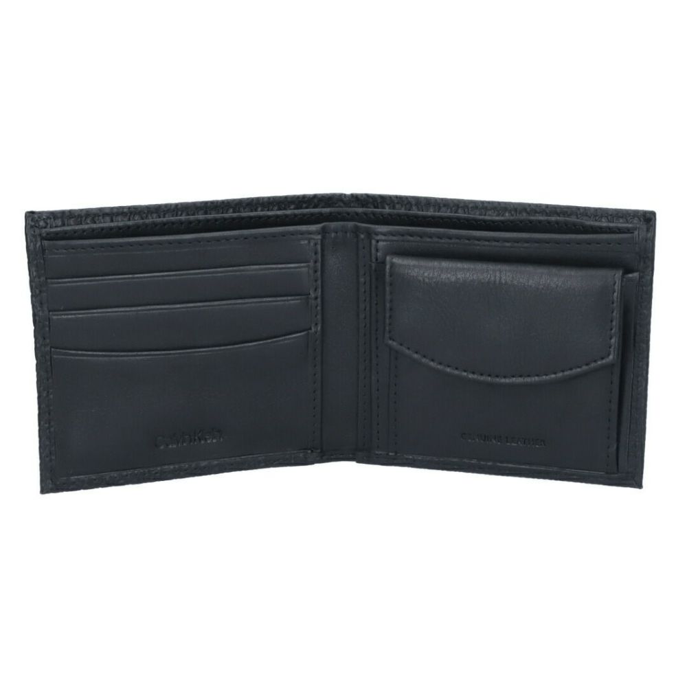 カルバンクライン CALVIN KLEIN メンズ 折財布 二つ折り 小銭入れ付き 31CK130007 ブラック(BLACK)