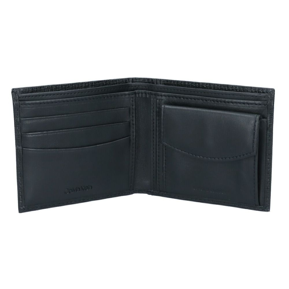 カルバンクライン CALVIN KLEIN メンズ 折財布 二つ折り 小銭入れ付き BILLFOLD WITH COIN POCKET 31CK130009 BLACK