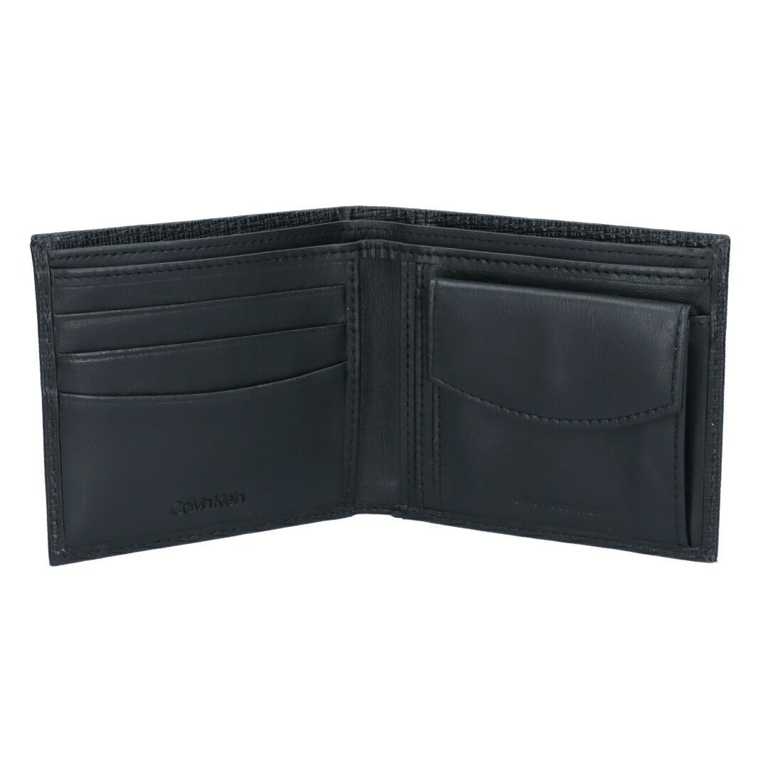 カルバンクライン CALVIN KLEIN メンズ 折財布 二つ折り 小銭入れ付き BILLFOLD WITH COIN POCKET 31CK130009 BLACK