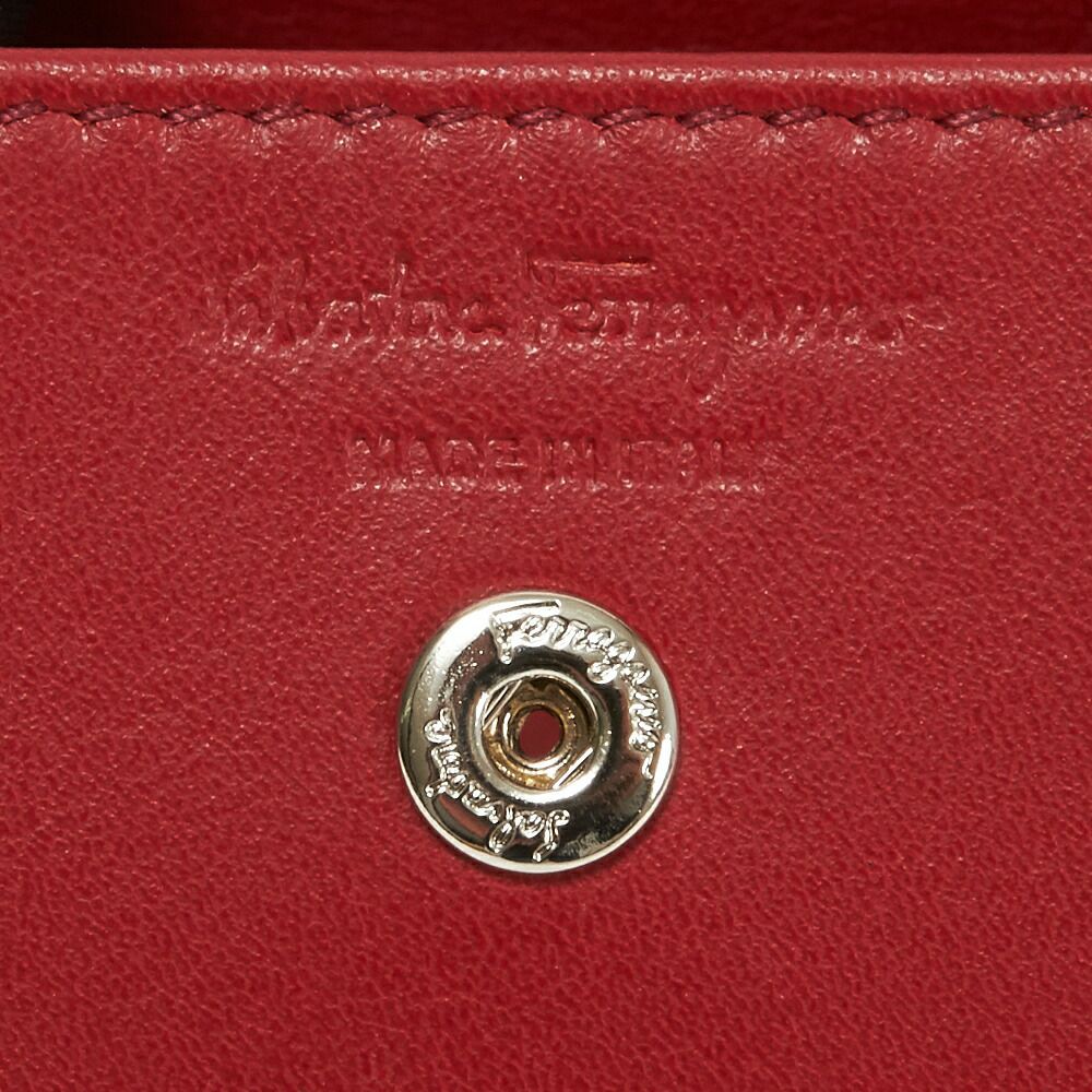 フェラガモ 小銭入れ コインケース 【REVIVAL：リバイバル】 66A137 688857 ブラック（NERO+RED） FERRAGAMO