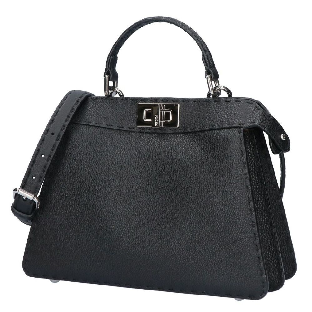 フェンディ FENDI 2WAYバッグ ピーカブー 8BN327 ADYL F1EEJ PLACCA ARGENTO NR+CAME 【お取り寄せ】