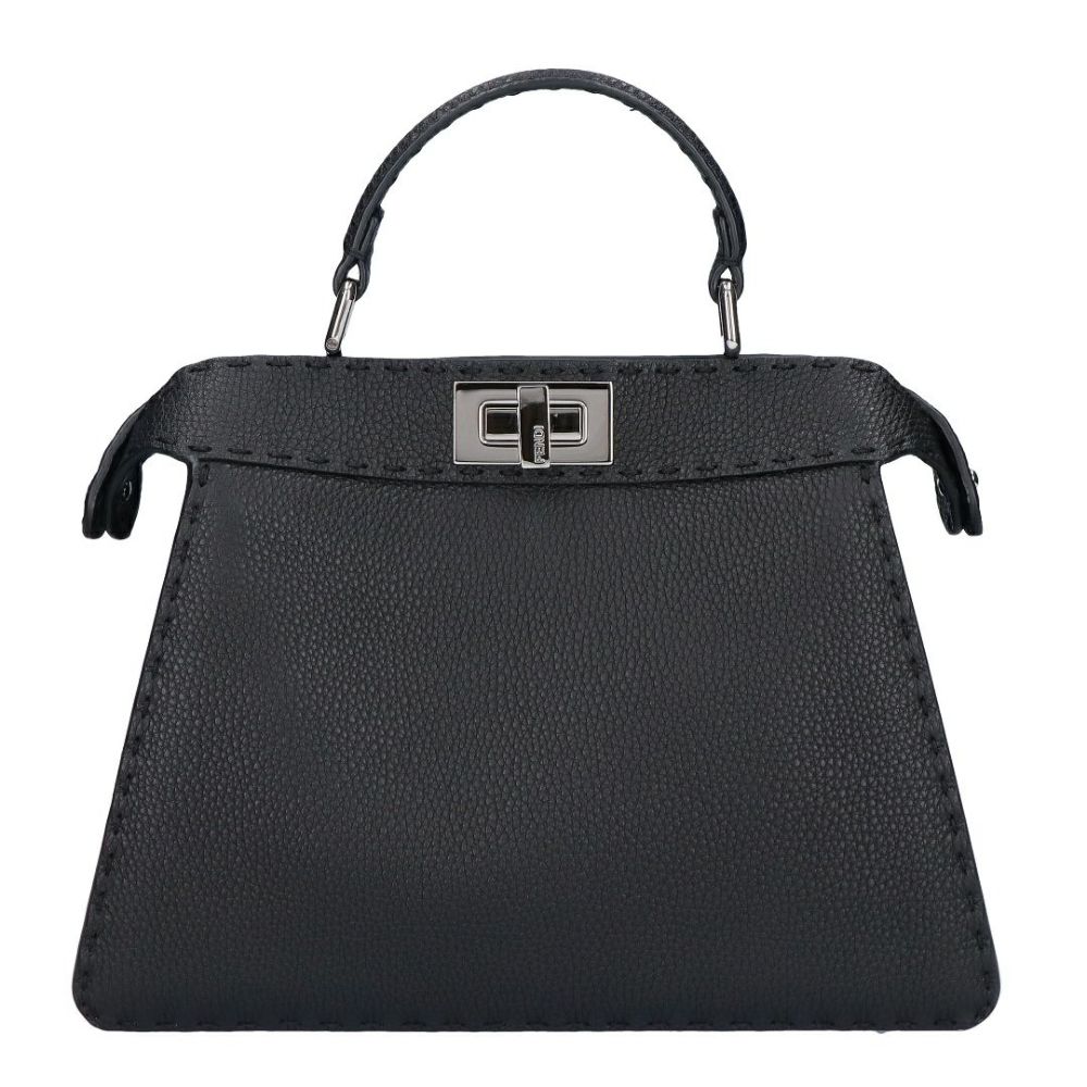フェンディ FENDI 2WAYバッグ ピーカブー 8BN327 ADYL F1EEJ PLACCA ARGENTO NR+CAME 【お取り寄せ】