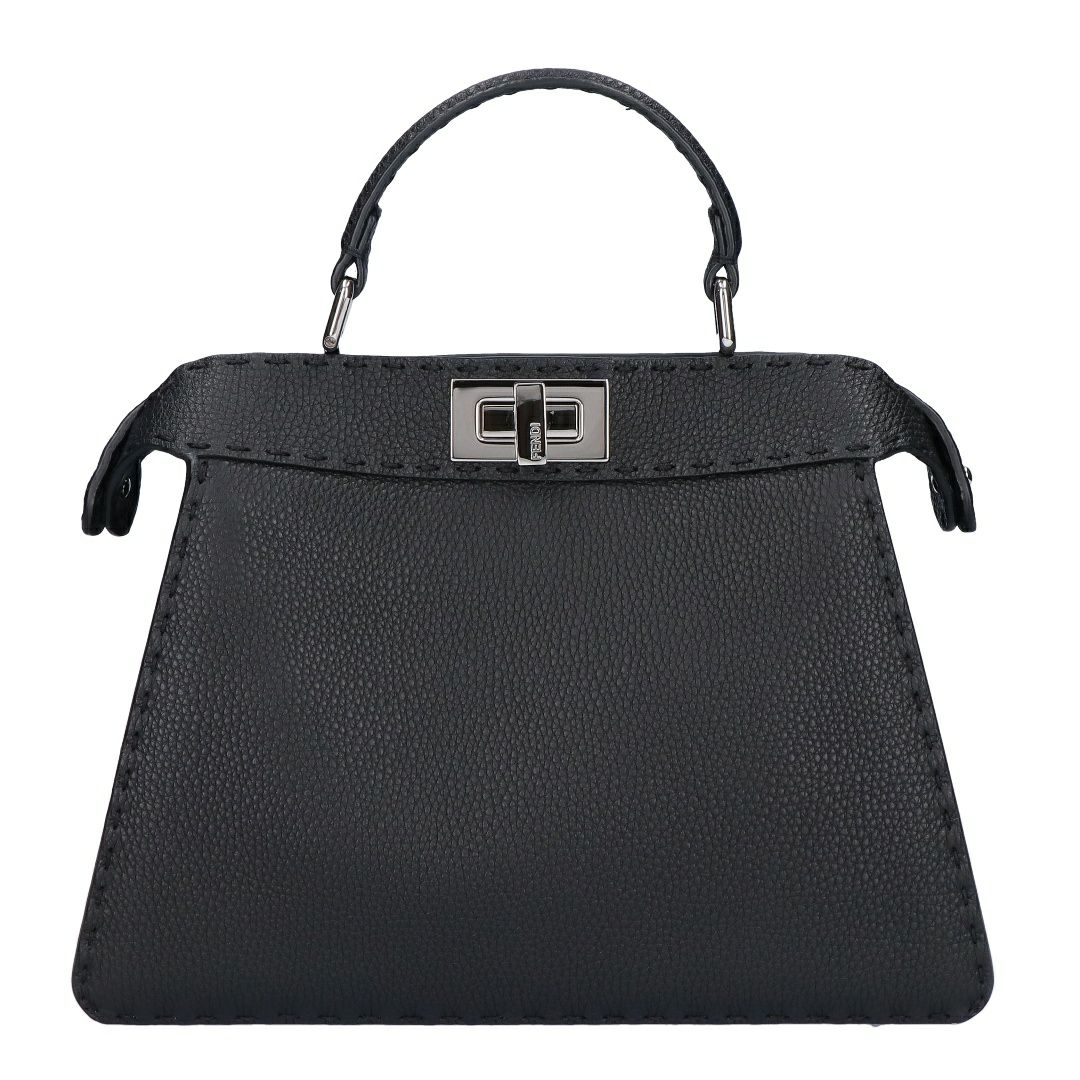 フェンディ FENDI 2WAYバッグ ピーカブー 8BN327 ADYL F1EEJ PLACCA ARGENTO NR+CAME 【お取り寄せ】