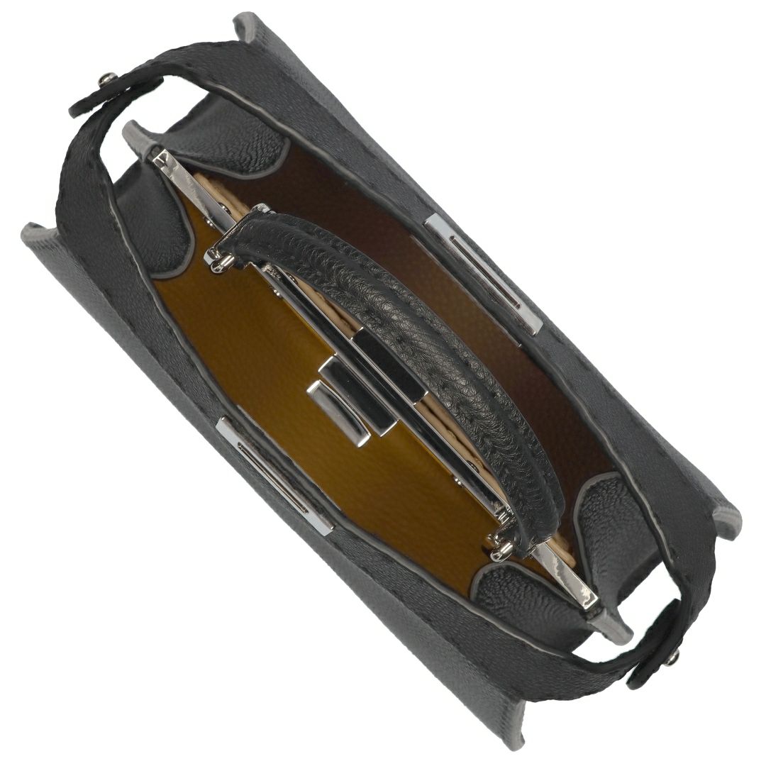 フェンディ FENDI 2WAYバッグ ピーカブー 8BN327 ADYL F1EEJ PLACCA ARGENTO NR+CAME 【お取り寄せ】