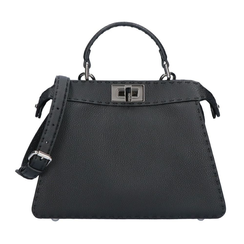 フェンディ FENDI 2WAYバッグ ピーカブー 8BN327 ADYL F1EEJ PLACCA ARGENTO NR+CAME 【お取り寄せ】