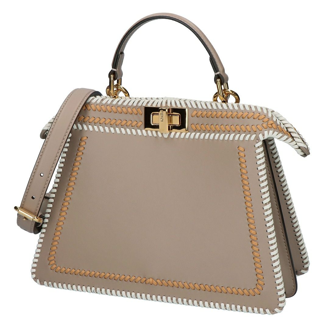 フェンディ FENDI 2WAYバッグ ピーカブー 8BN327 AP4U F1MJI NAPPA SHINY TORT+MIE S 【お取り寄せ】