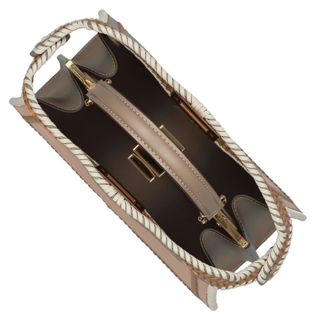 フェンディ FENDI 2WAYバッグ ピーカブー 8BN327 AP4U F1MJI NAPPA SHINY TORT+MIE S 【お取り寄せ】