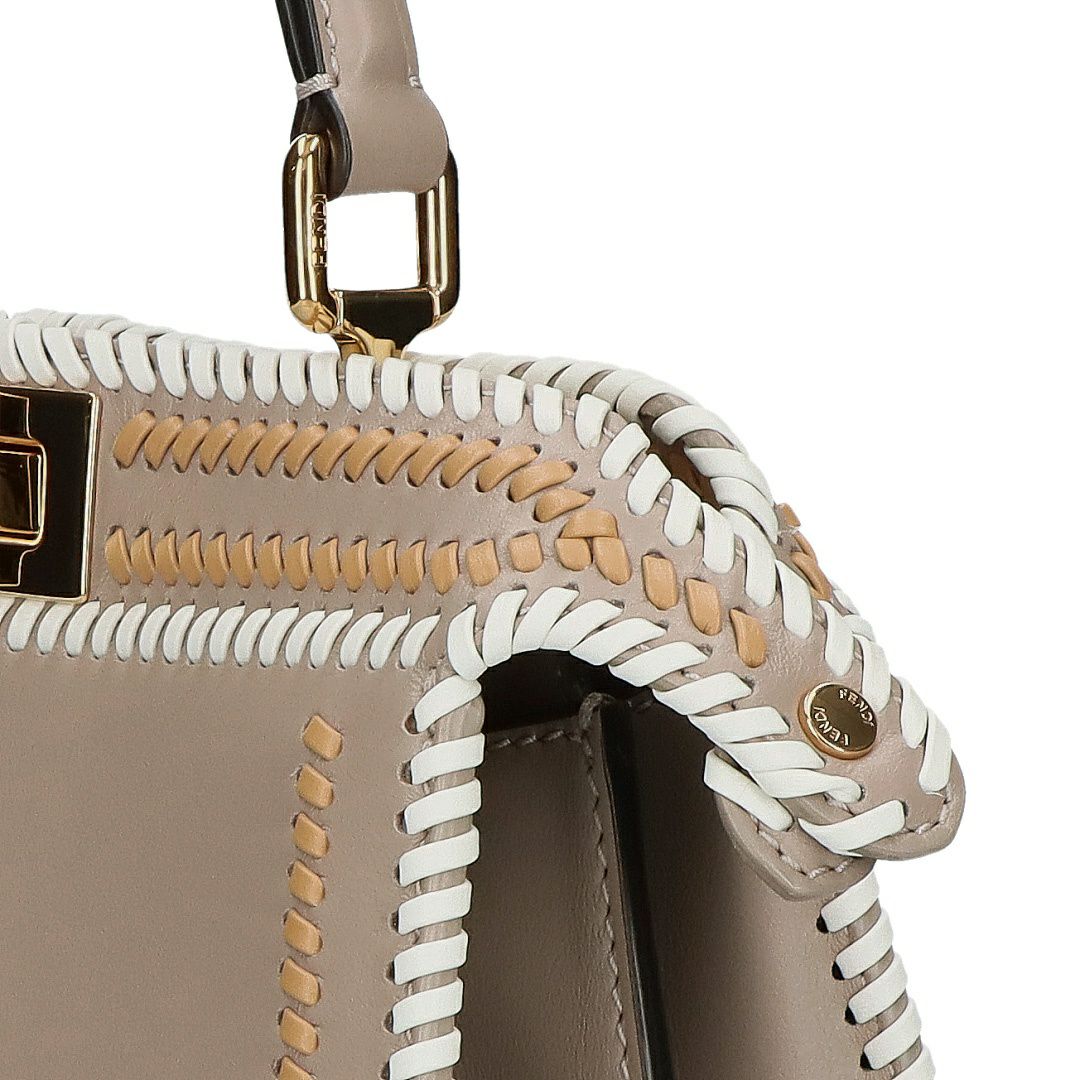 フェンディ FENDI 2WAYバッグ ピーカブー 8BN327 AP4U F1MJI NAPPA SHINY TORT+MIE S 【お取り寄せ】