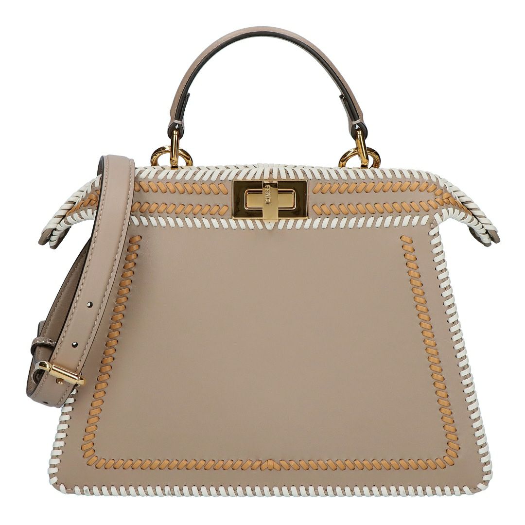 フェンディ FENDI 2WAYバッグ ピーカブー 8BN327 AP4U F1MJI NAPPA SHINY TORT+MIE S 【お取り寄せ】