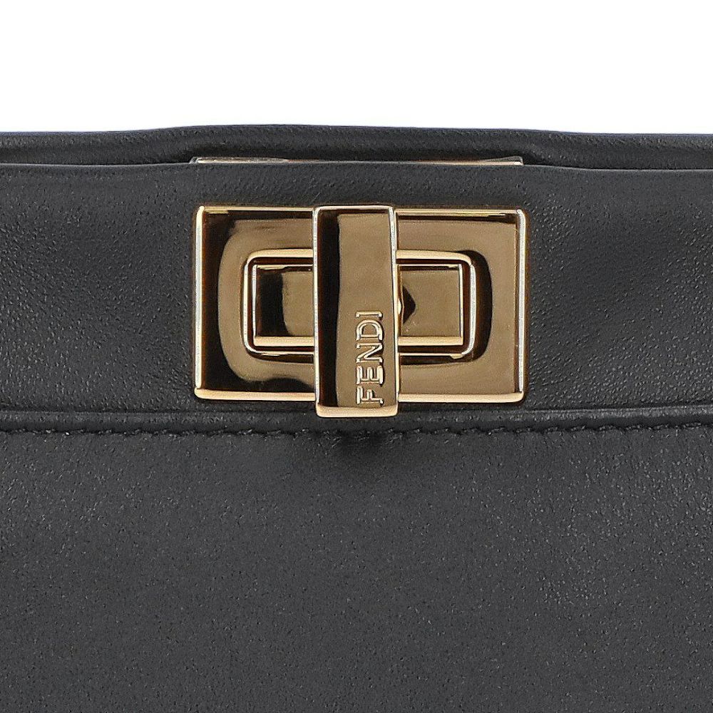 フェンディ FENDI 2WAYバッグ ピーカブー ミニ 8BN244 AD6G F0KUR NERO+ORO SO 【お取り寄せ】