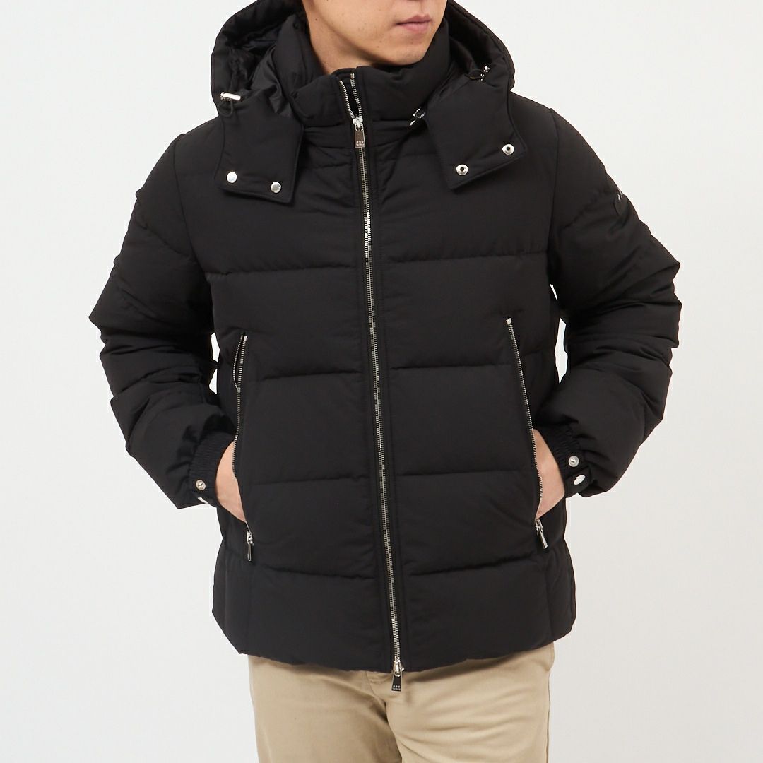 タトラス TATRAS メンズ ダウンジャケット フルジップ フーディ DINANDO ディナンド MJXA0035013588 01BLACK