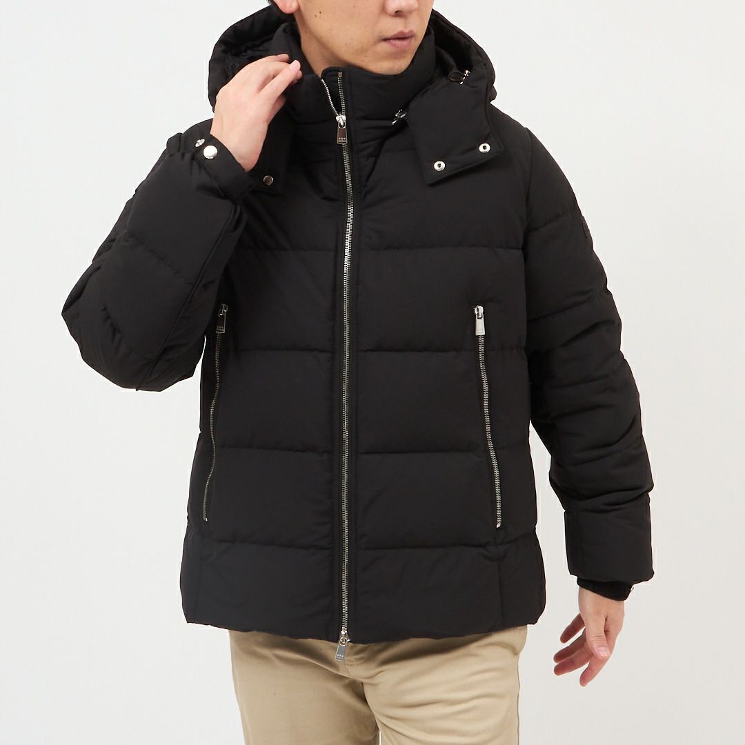 タトラス TATRAS メンズ ダウンジャケット フルジップ フーディ DINANDO ディナンド MJXA0035013588 01BLACK
