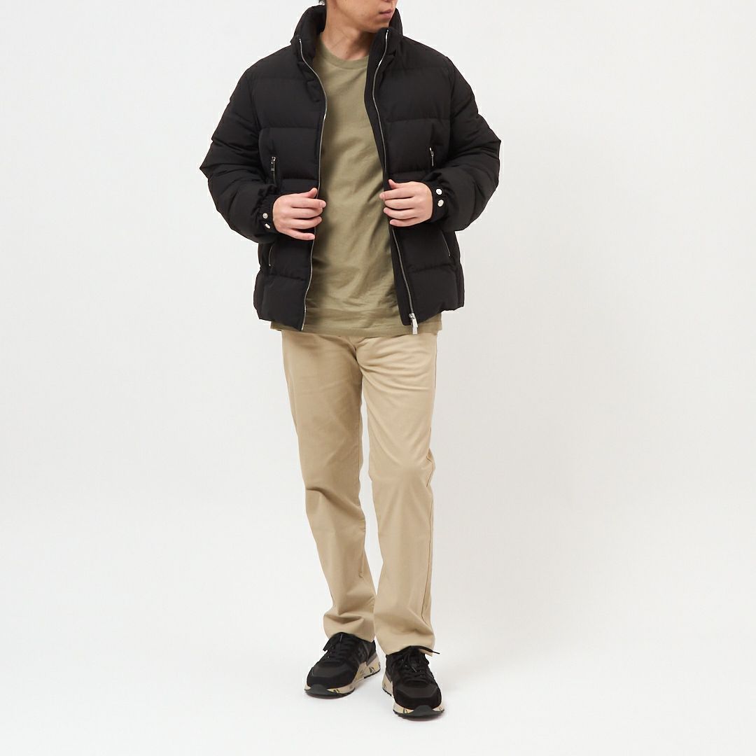 タトラス TATRAS メンズ ダウンジャケット フルジップ フーディ DINANDO ディナンド MJXA0035013588 01BLACK