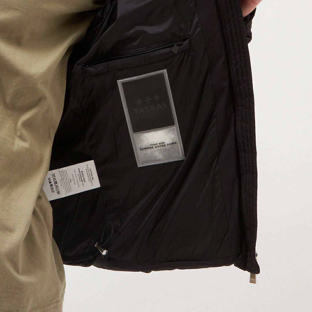 タトラス TATRAS メンズ ダウンジャケット フルジップ フーディ ENRI エンリ MJXA0019013588 01BLACK