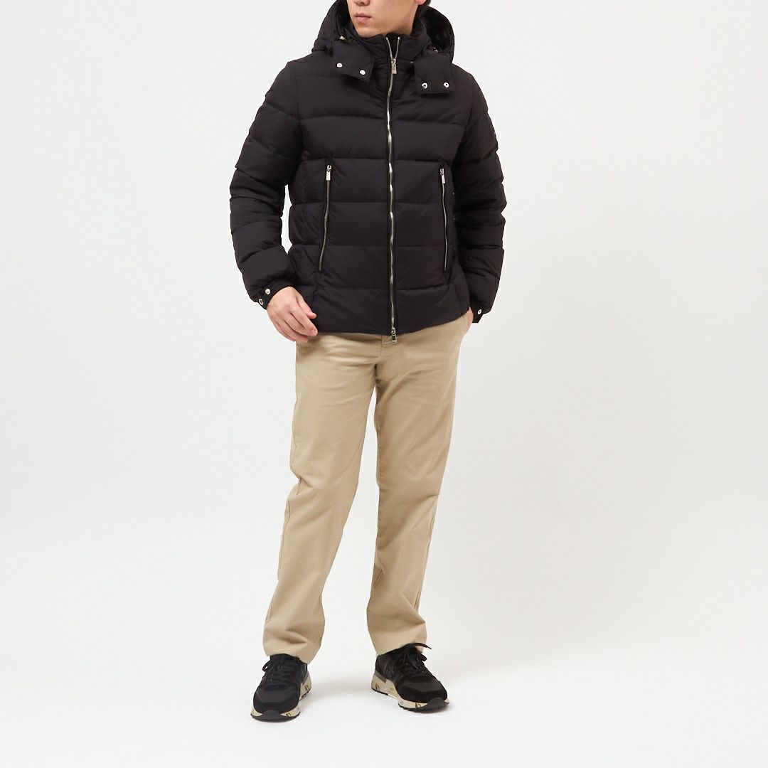 タトラス TATRAS メンズ ダウンジャケット フルジップ フーディ ENRI エンリ MJXA0019013588 01BLACK