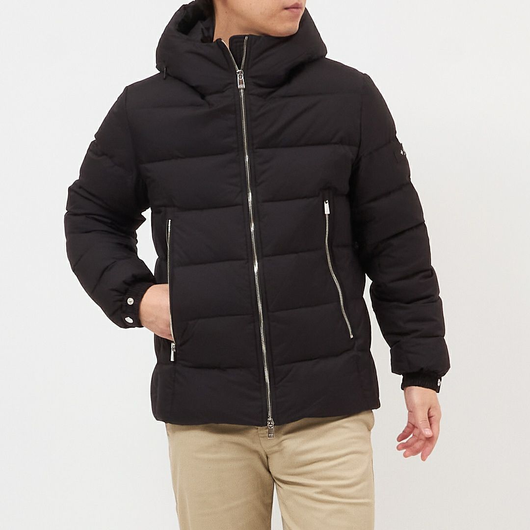 タトラス TATRAS メンズ ダウンジャケット フルジップ フーディ CIZIO シツィオ MJXA0017013588 01BLACK