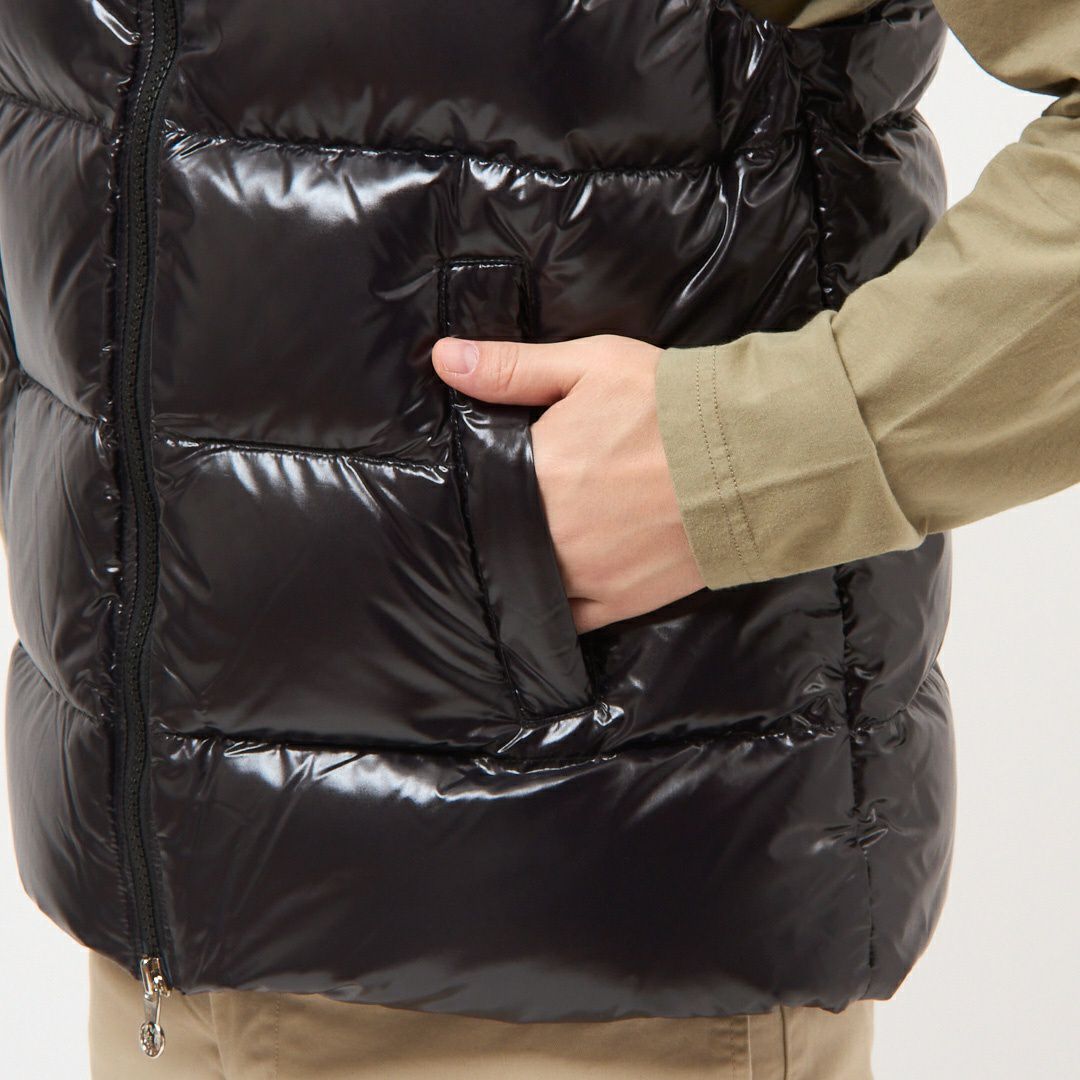 ピレネックス PYRENEX メンズダウンベスト メンズアウター ダウンブルゾン ジレ フルジップ JOHN VEST DOWN HUY021 P0009 BLACK