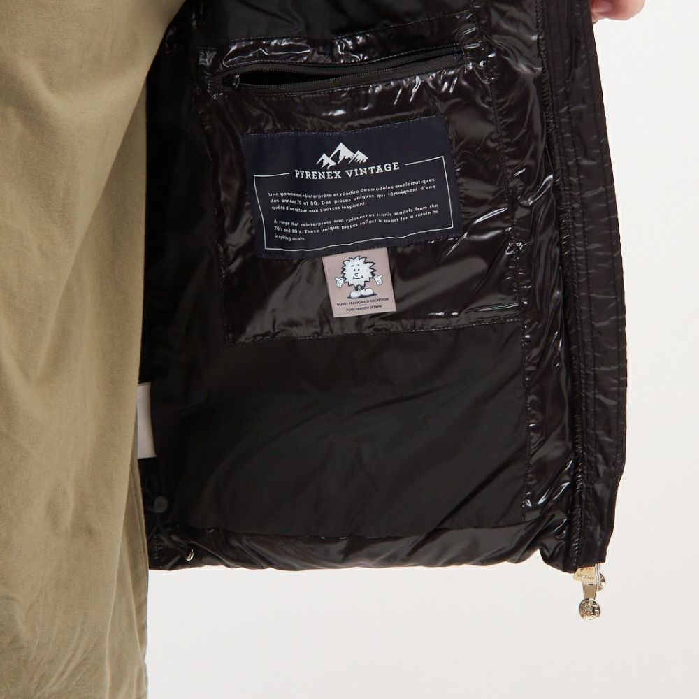 ピレネックス PYRENEX メンズダウンベスト メンズアウター ダウンブルゾン ジレ フルジップ JOHN VEST DOWN HUY021 P0009 BLACK