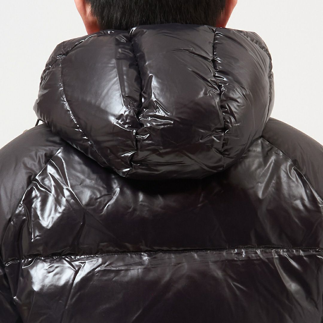 ピレネックス PYRENEX メンズダウンジャケットステン メンズアウター ダウンブルゾン フーディ フルジップ STEN DOWNJACKET HUY022 P0009 BLACK