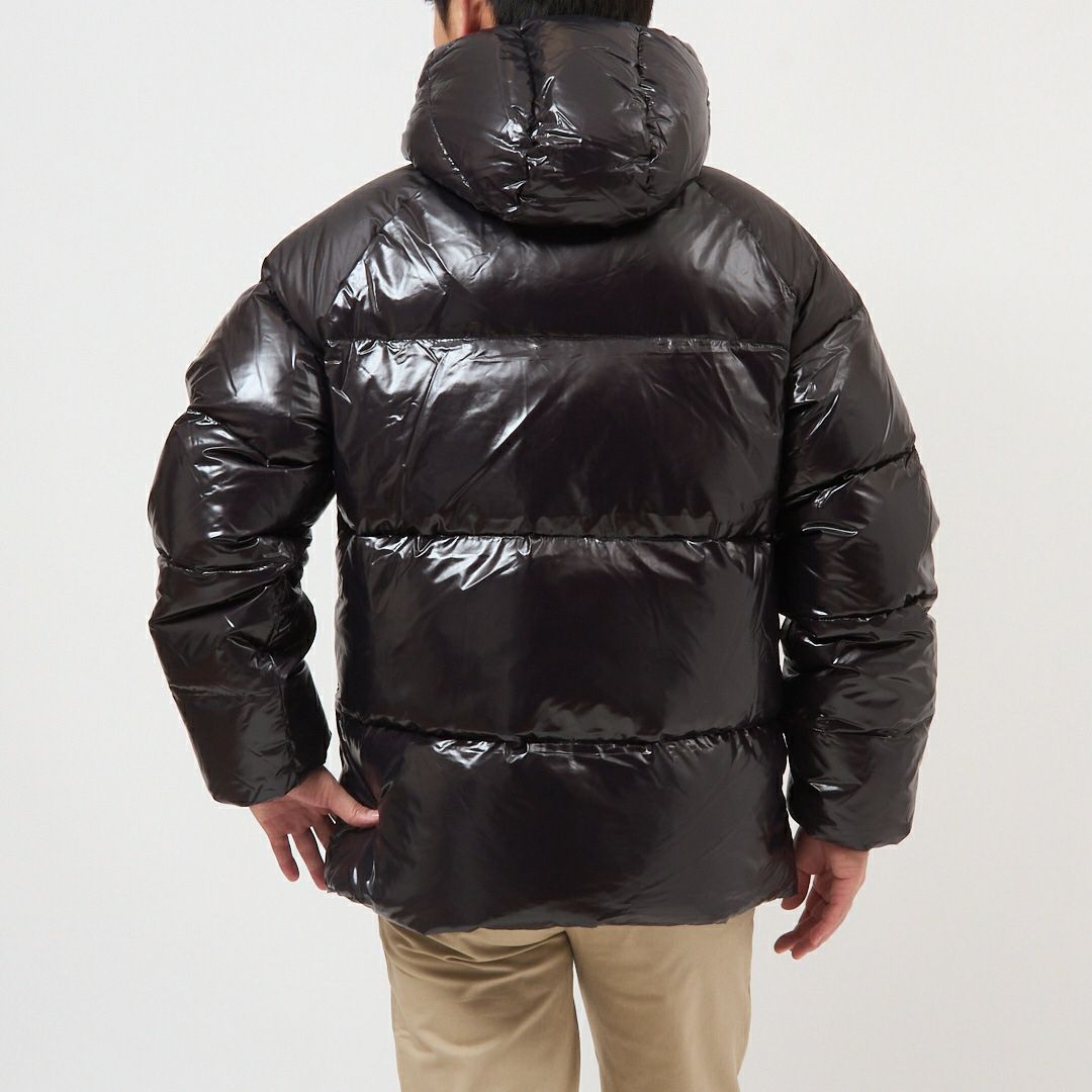 ピレネックス PYRENEX メンズダウンジャケットステン メンズアウター ダウンブルゾン フーディ フルジップ STEN DOWNJACKET HUY022 P0009 BLACK