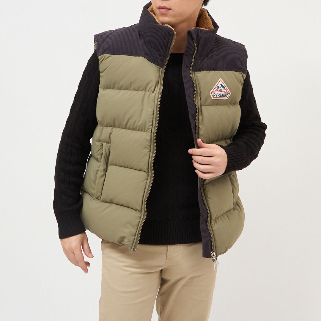 ピレネックス PYRENEX メンズ ダウンベスト RETRO JOHN HUY012P MERMAID