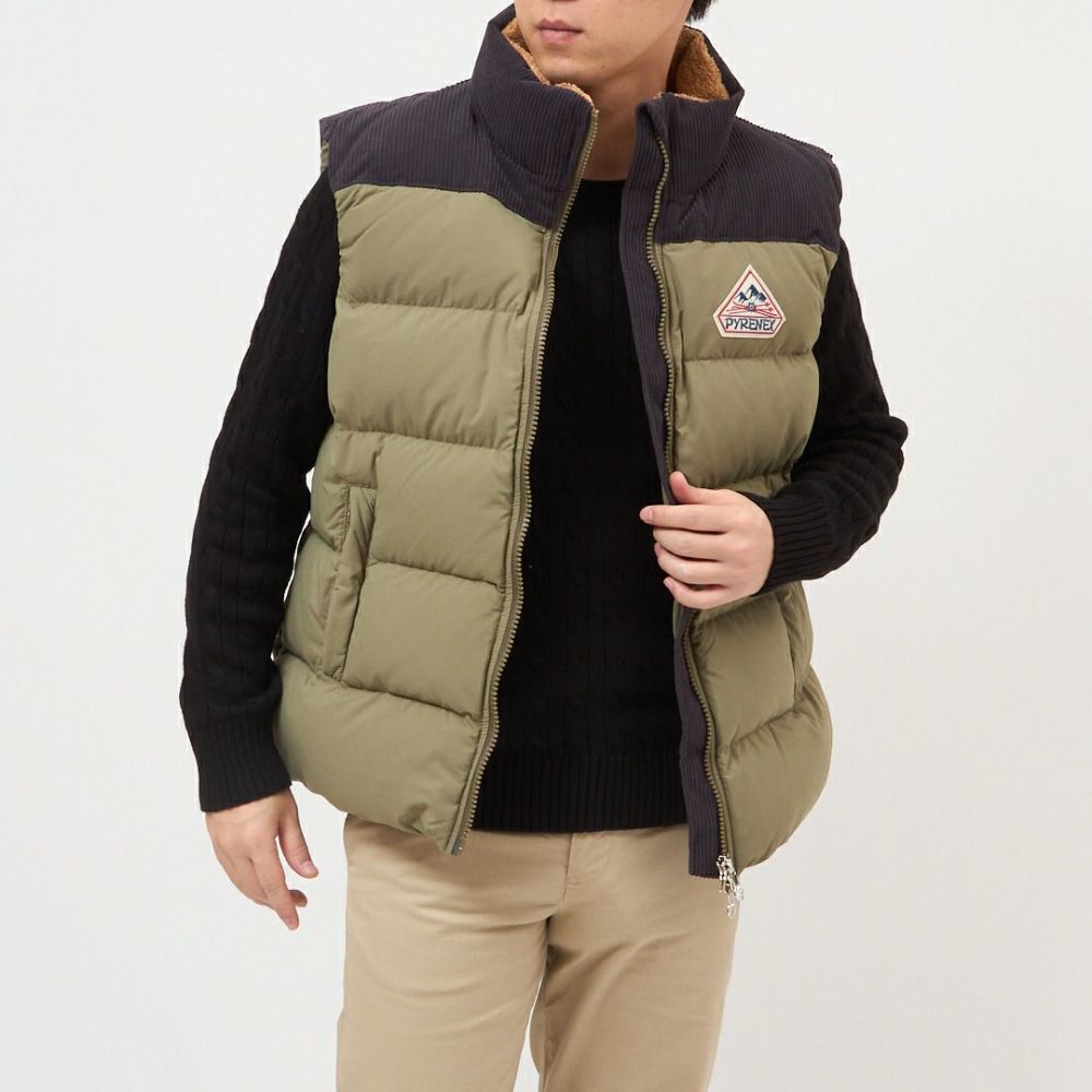 ピレネックス PYRENEX メンズ ダウンベスト RETRO JOHN HUY012P MERMAID