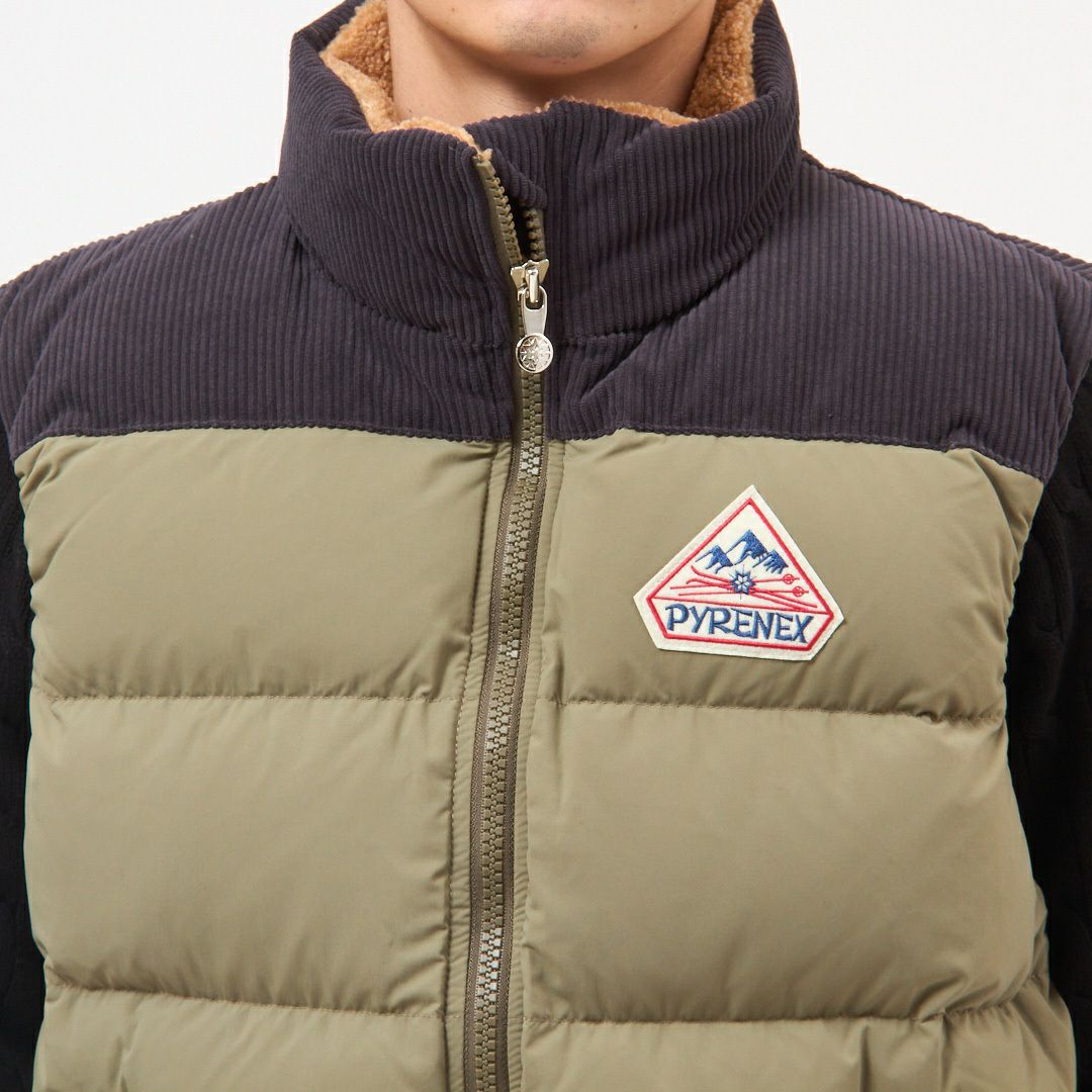 ピレネックス PYRENEX メンズ ダウンベスト RETRO JOHN HUY012P MERMAID