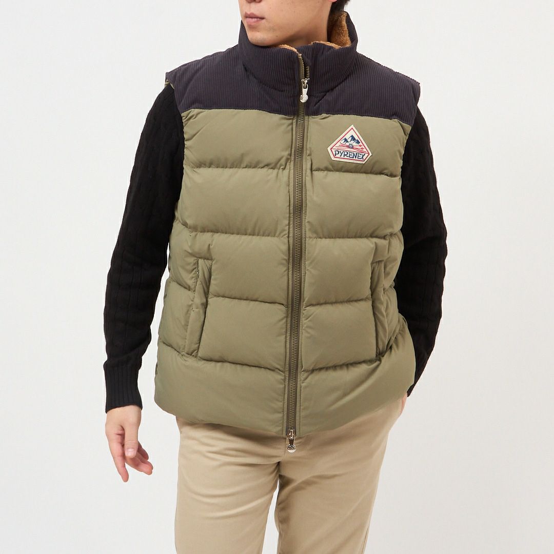 ピレネックス PYRENEX メンズ ダウンベスト RETRO JOHN HUY012P MERMAID