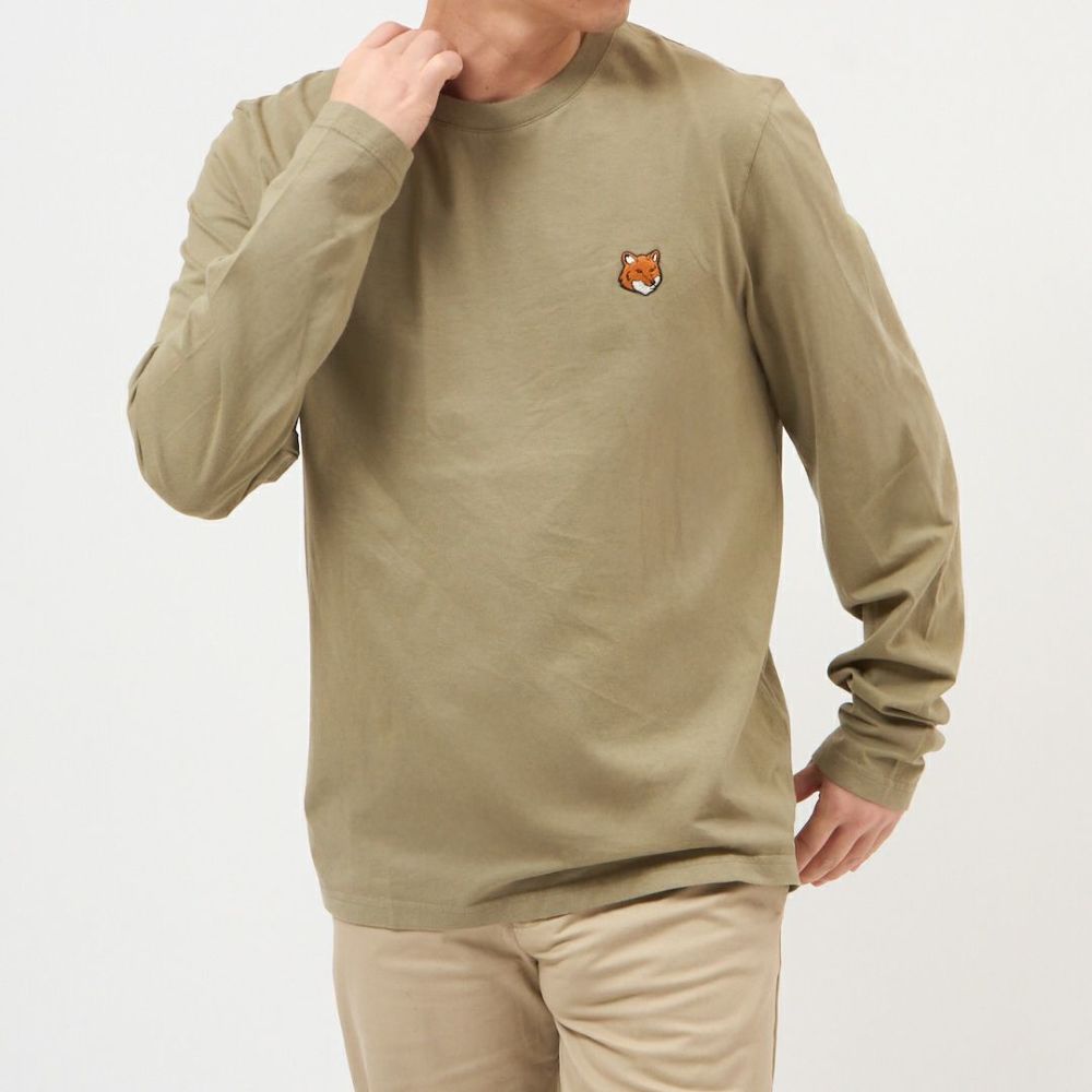 メゾンキツネ MAISON KITSUNE メンズ 長袖 Tシャツ フォックスヘッド