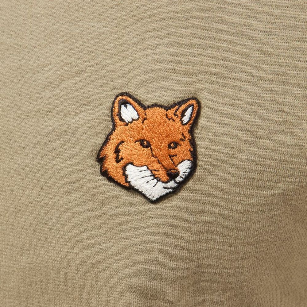 メゾンキツネ MAISON KITSUNE メンズ 長袖 Tシャツ フォックスヘッド レギュラー ロングスリーブ Tシャツ PM00118KJ7026 P131 LAUREL GREEN