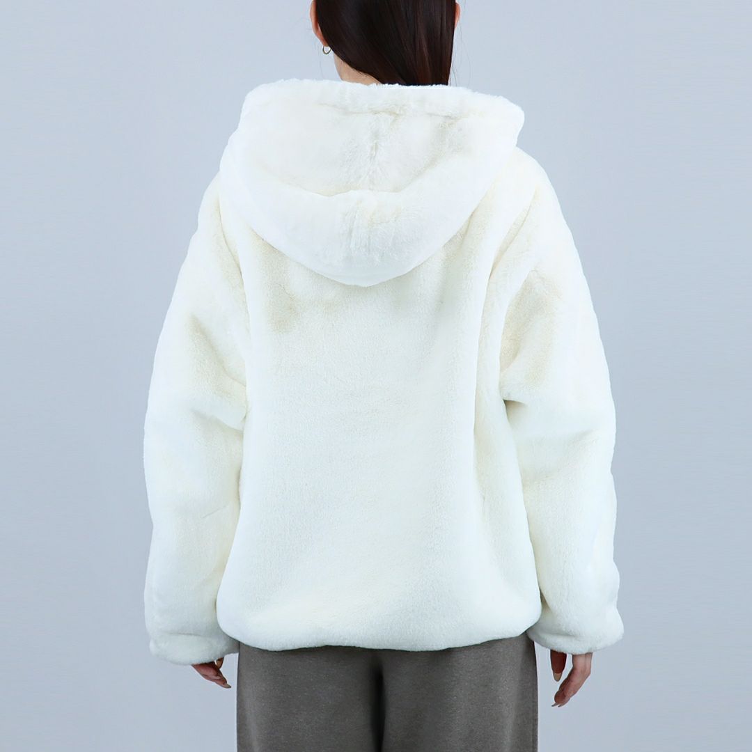 タトラス TATRAS レディースジャケット もこもこ エコファー ボアブルゾン ボアジャケット フルジップ フーディ YUMOLA ユモラ LJXA0039033588