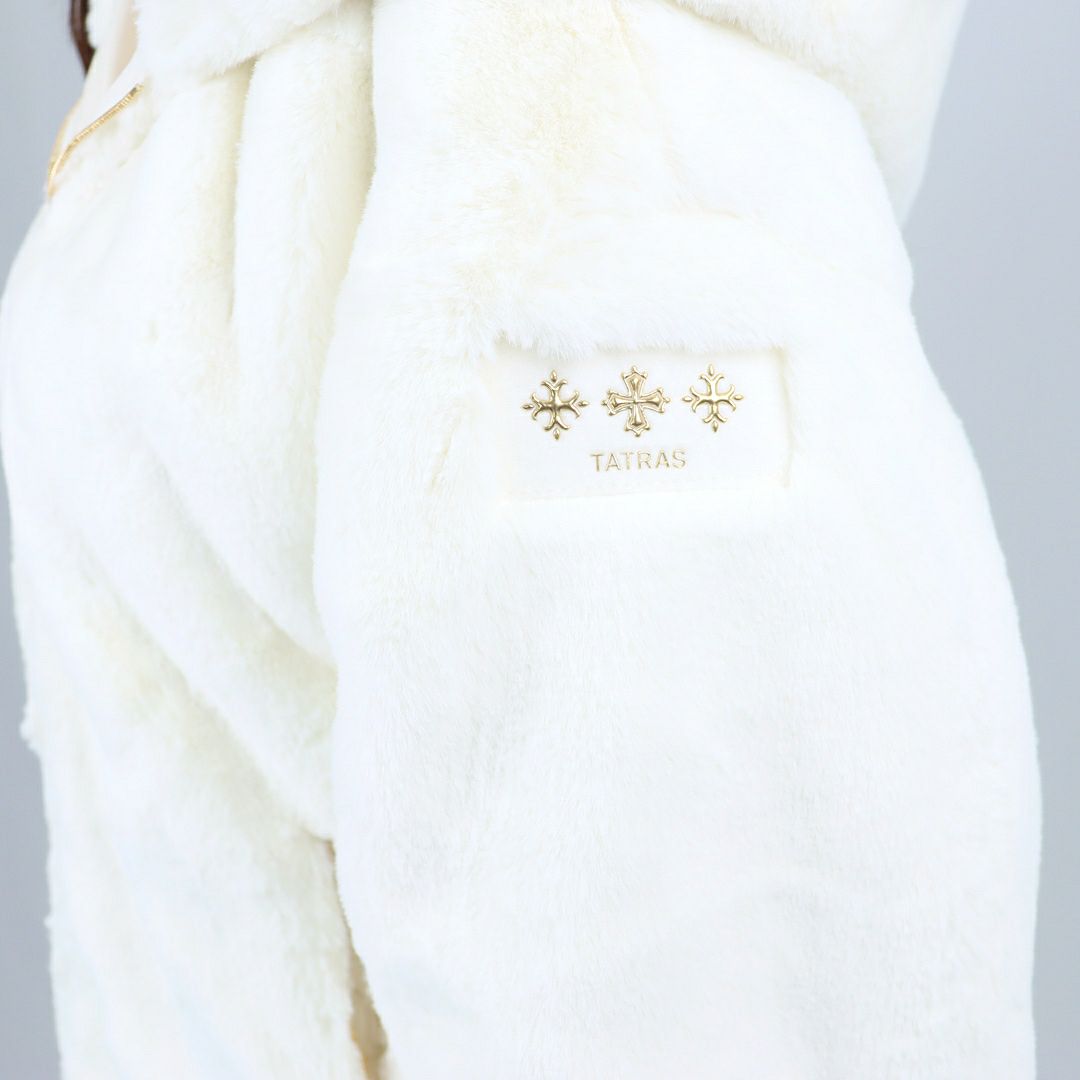 タトラス TATRAS レディースジャケット もこもこ エコファー ボアブルゾン ボアジャケット フルジップ フーディ YUMOLA ユモラ LJXA0039033588