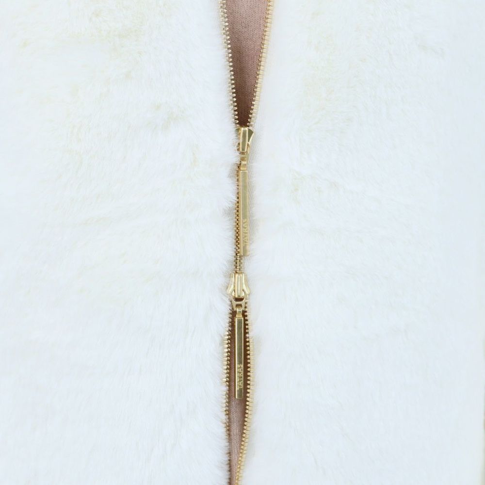 タトラス TATRAS レディースジャケット もこもこ エコファー ボアブルゾン ボアジャケット フルジップ スタンドカラー BARBRA バルブラ LJXA0038033588