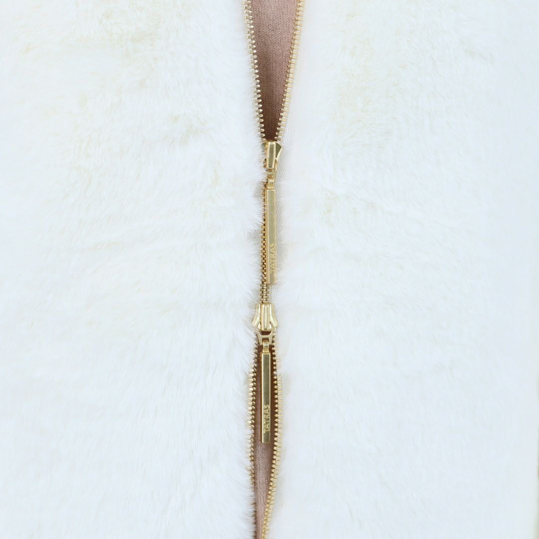 タトラス TATRAS レディースジャケット もこもこ エコファー ボアブルゾン ボアジャケット フルジップ スタンドカラー BARBRA バルブラ LJXA0038033588