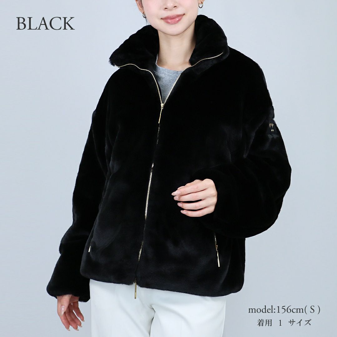 タトラス TATRAS レディースジャケット もこもこ エコファー ボアブルゾン ボアジャケット フルジップ スタンドカラー BARBRA バルブラ LJXA0038033588