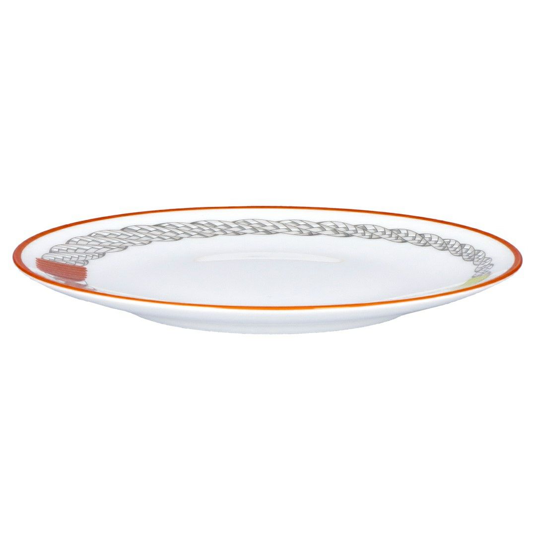 エルメス HERMES パンプレート 14cm トレサージュ・エケストル 57012 食器 テーブルウェア 皿 ポーセリン 磁器