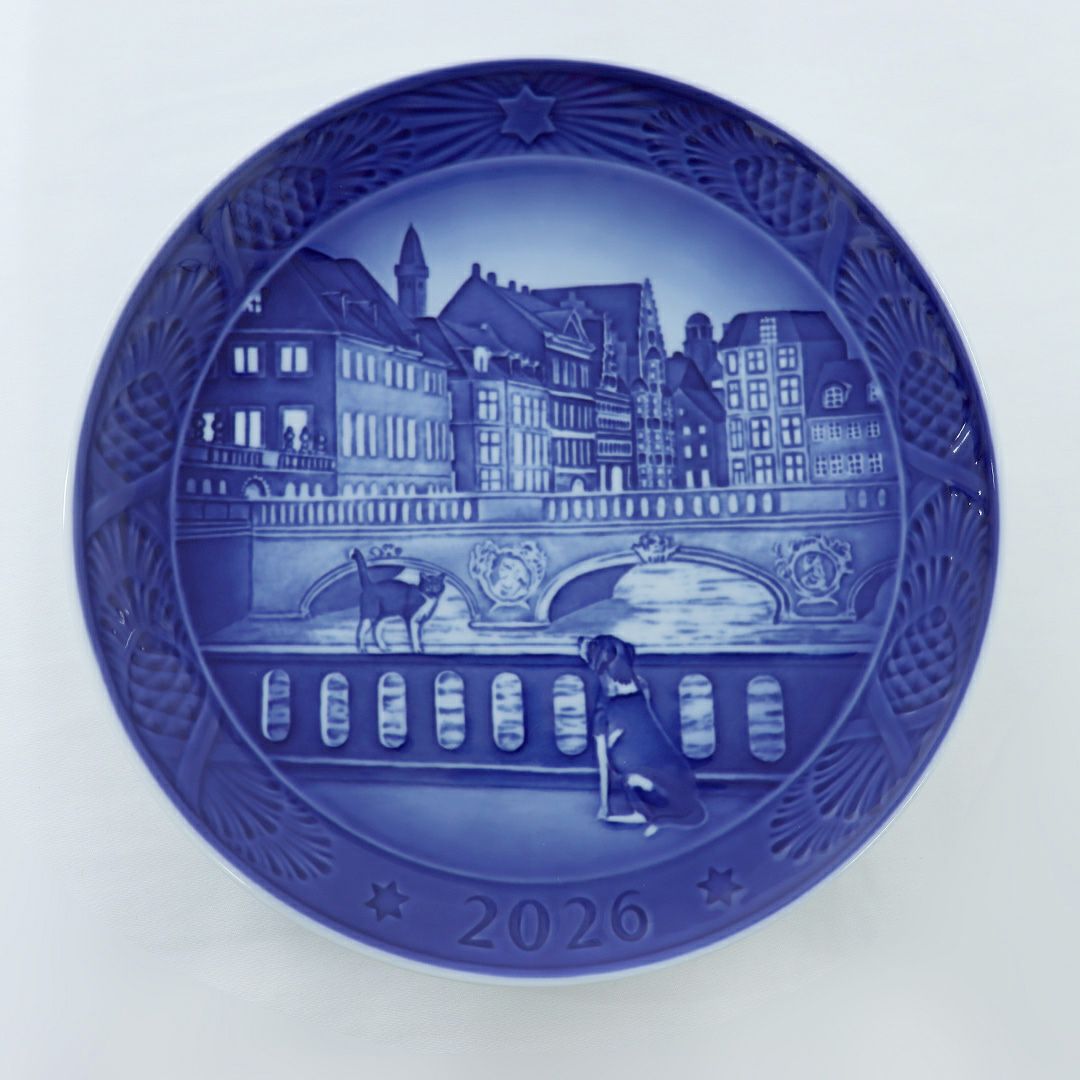 ロイヤルコペンハーゲン ROYAL COPENHAGEN 洋食器 皿 置物 イヤープレート 2026 ブルーコレクタブル 80363 THE MARBLE BRIDGE