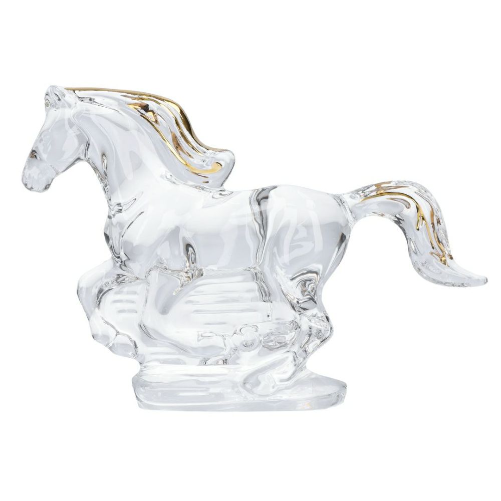 バカラ BACCARAT 干支 オーナメント 置物 クリスタル 干支 馬 ゴールド 2817494 【お取り寄せ】