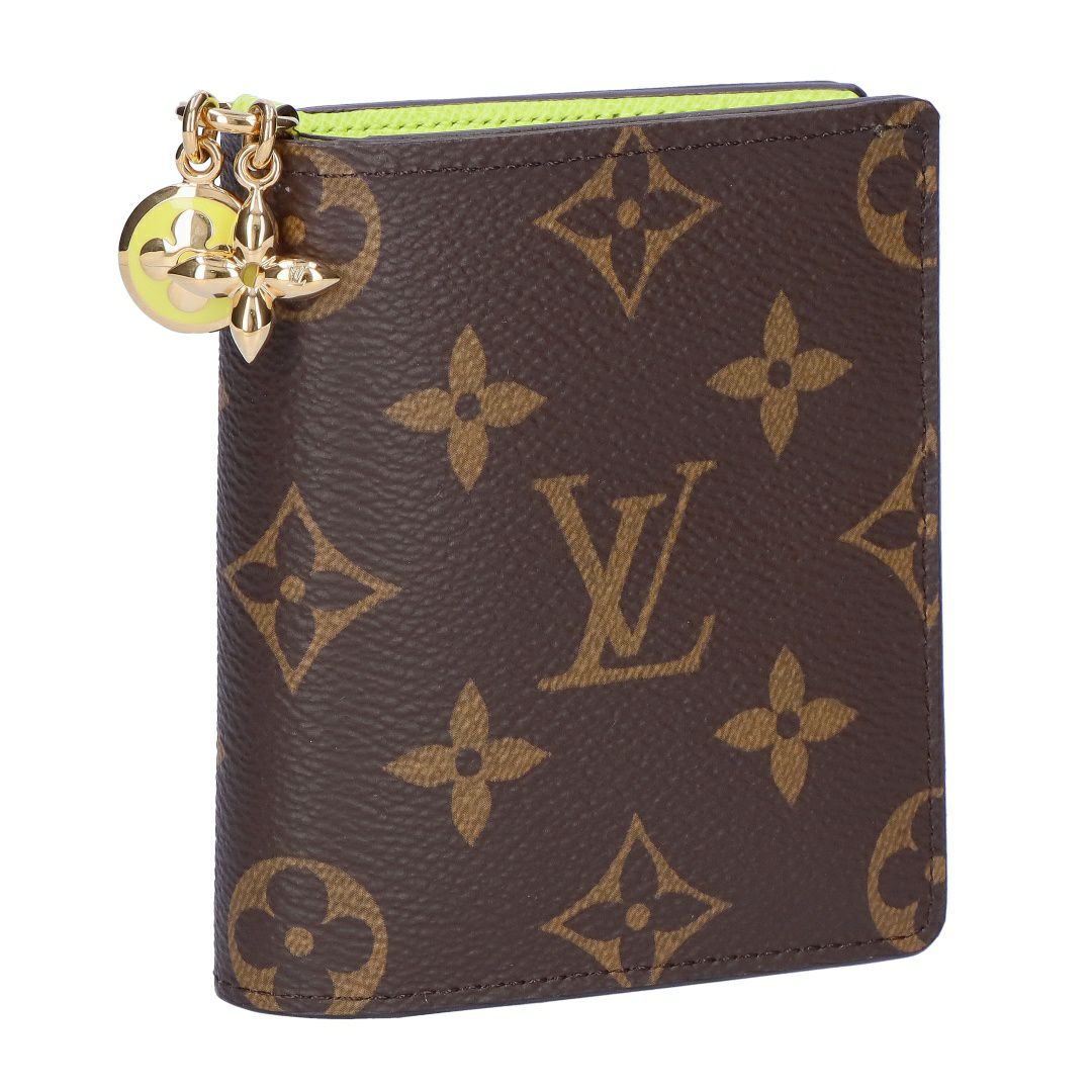 ルイヴィトン LOUIS VUITTON 折財布 二ツ折財布 コンパクトウォレット モノグラム M14628 ポケットウォレット・LVチャーム ゼスティライム