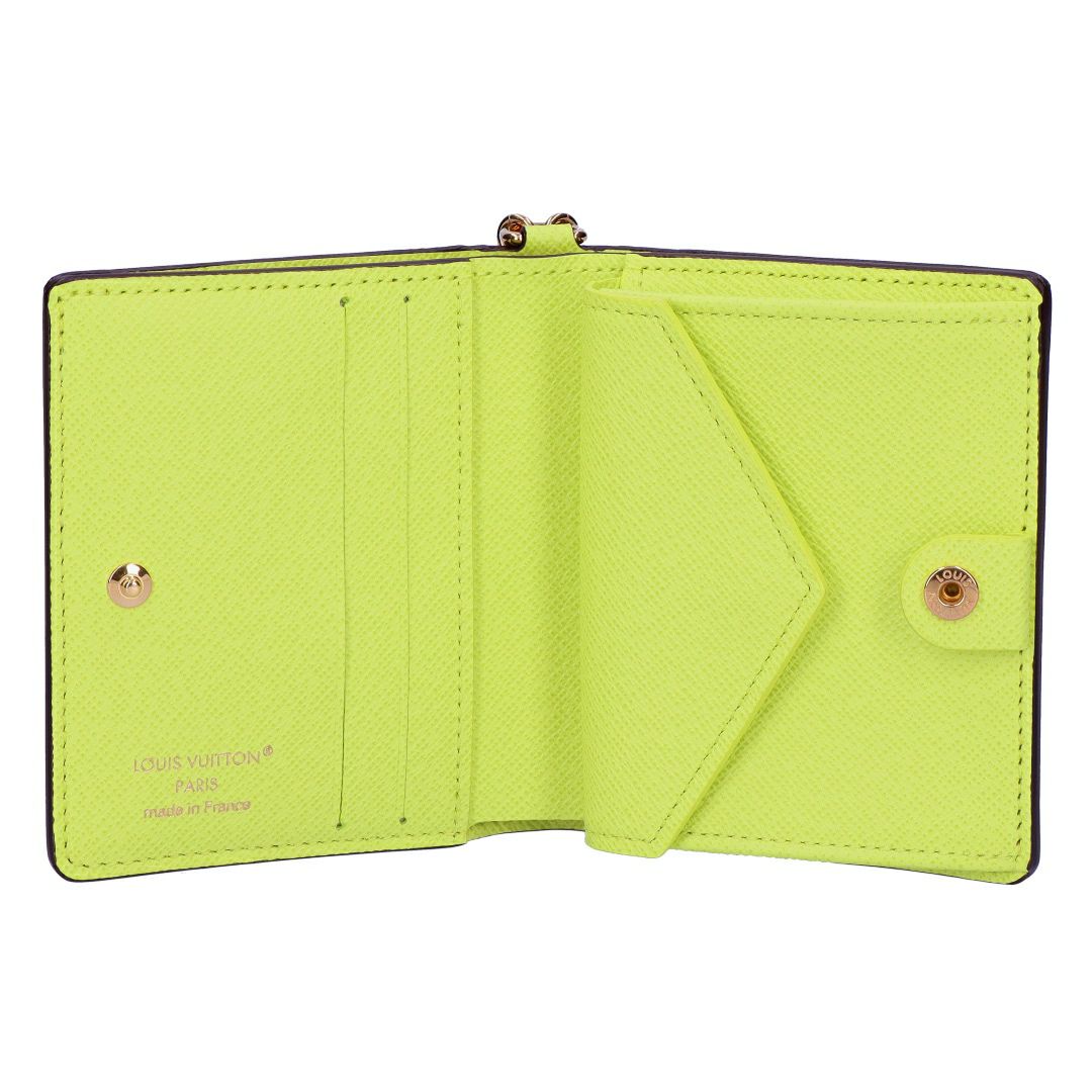 ルイヴィトン LOUIS VUITTON 折財布 二ツ折財布 コンパクトウォレット モノグラム M14628 ポケットウォレット・LVチャーム ゼスティライム