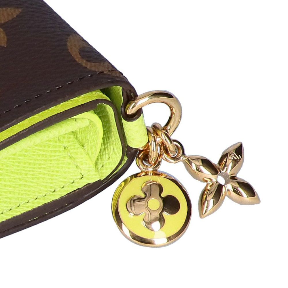 ルイヴィトン LOUIS VUITTON 折財布 二ツ折財布 コンパクトウォレット モノグラム M14628 ポケットウォレット・LVチャーム ゼスティライム