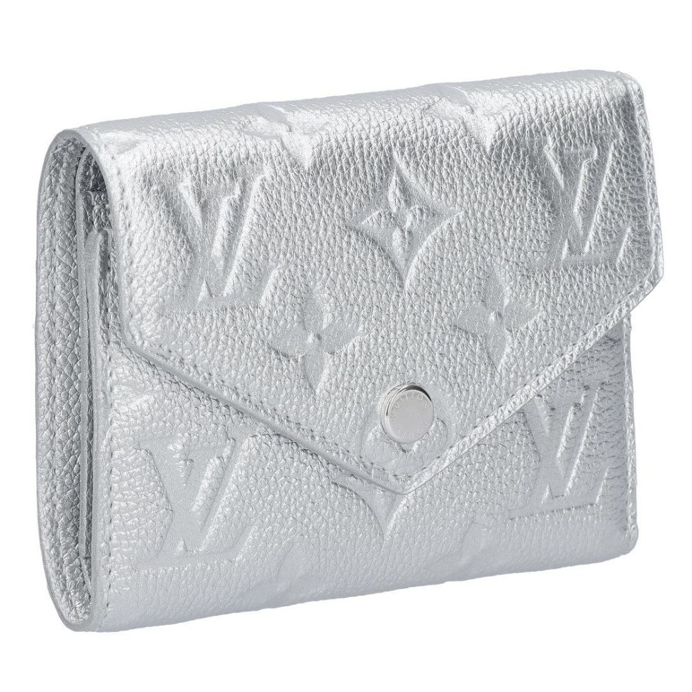 ルイヴィトン LOUIS VUITTON 折財布 三つ折り財布 アンプラント M26896 ポルトフォイユ･ヴィクトリーヌ シルバー